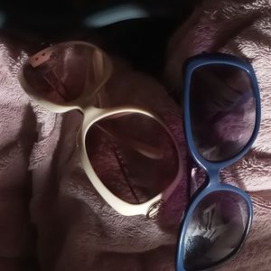 Blue and cream kate spade and no name brand cream